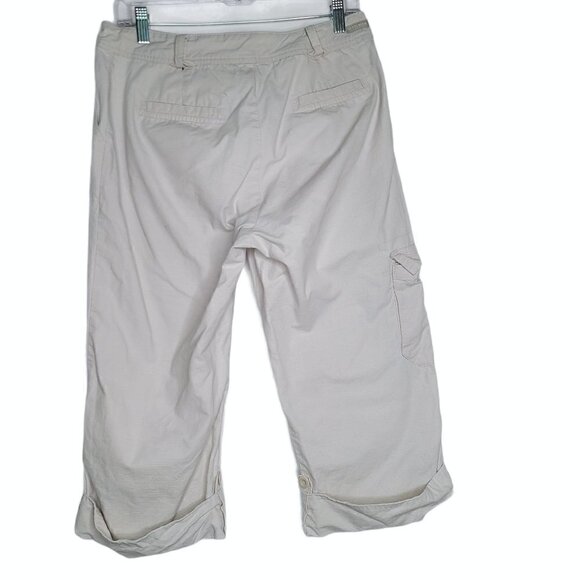 WOOLRICH Beige Stone Cargo Capri Pants - Picture 2 of 5